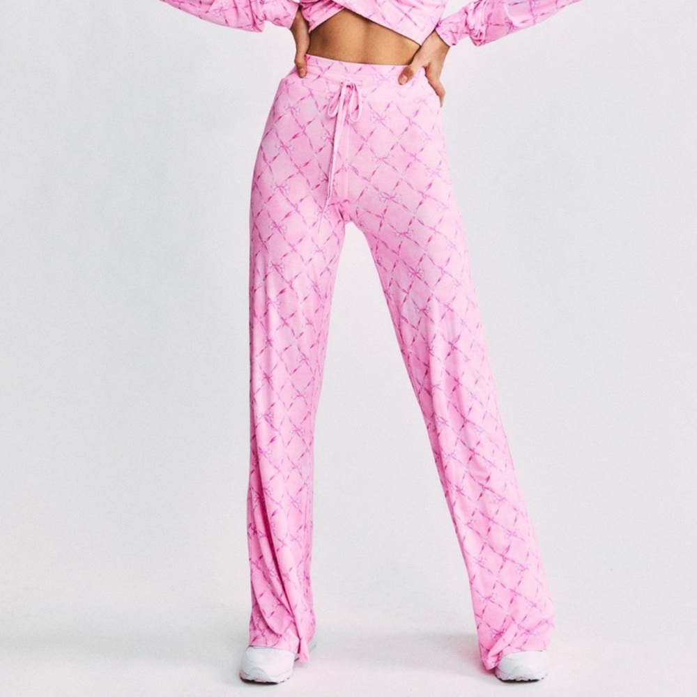 LoveShackFancy x Beach Riot Lounge Pant Beaux Pink Tie Dye